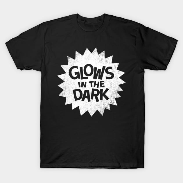 White Burst Glows in the Dark T-Shirt by chrisraimoart